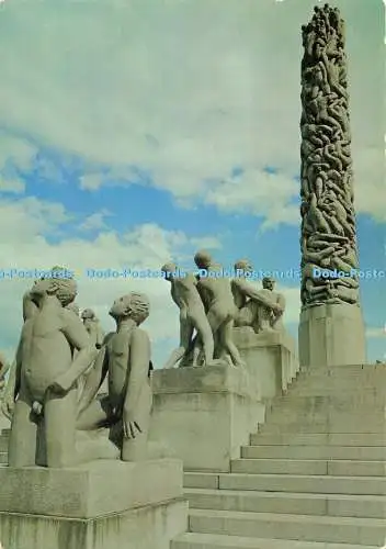 D272451 Norwegen Oslo Das Vigeland Skulpturengelände im Frogner Park Normann
