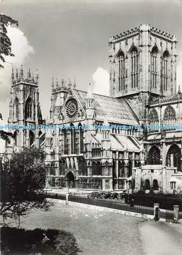 D265824 York Minster Yorkshire South Transept Gordon Fraser Karte W J grün