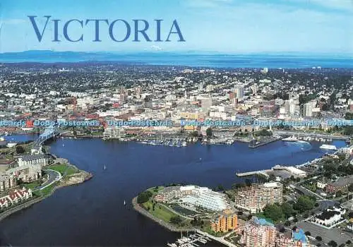D270604 Victoria Kanada Eine Luftaufnahme der Innenstadt von Victoria mit ihren einzigartigen