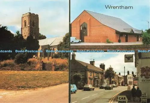 D270606 Wrentham St Nicholas Church Bishops Post Office J V Postkarten Mehrfachansicht