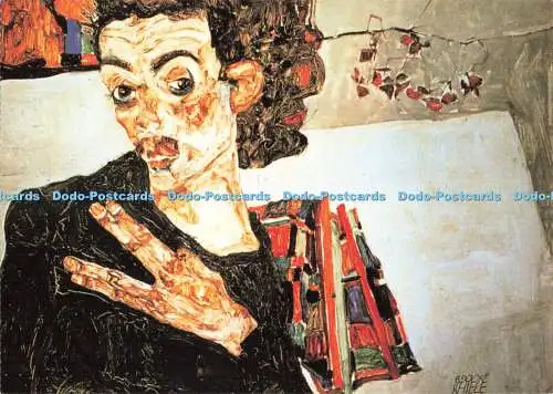 D270608 Selbstportrait mit schwarzer Vase Egon Schiele Egon Schiele Buch Magna Bücher