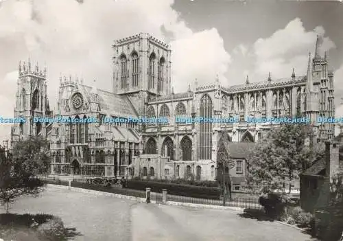 D265863 York Minster Yorkshire South Front Gordon Fraser Karte W J grün