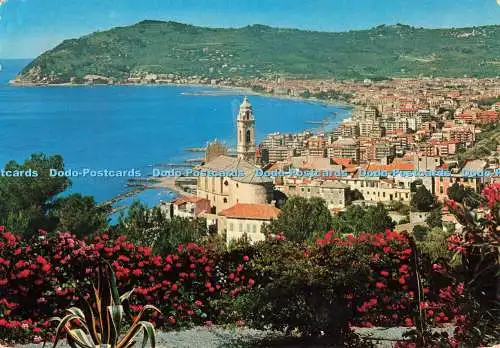 D267380 Riviera dei Fiori Diano Marina Gesamtansicht vom Cervo Ligure Casa aus gesehen