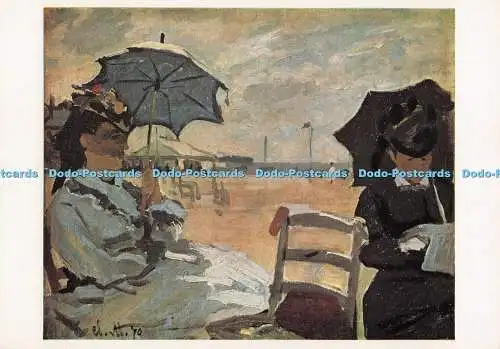 D272519 The Beach at Trouville National Gallery Karte Nr. 1306 Claude Oscar Monet