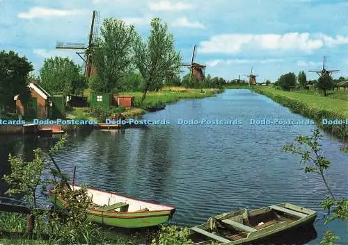 D265897 Holländische Windmühle Anno 1740 Bovenkruiers bij Kinderdijk Rembrandt No 8