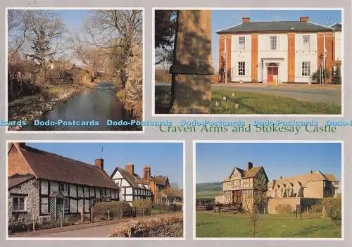 D272544 Craven Arms und Stokesay Castle River Onny Newton Stokesay Castle Richter