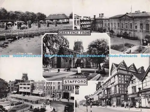 D272549 Grüße vom Stafford Victoria Park Market Square St Mary Church Frith