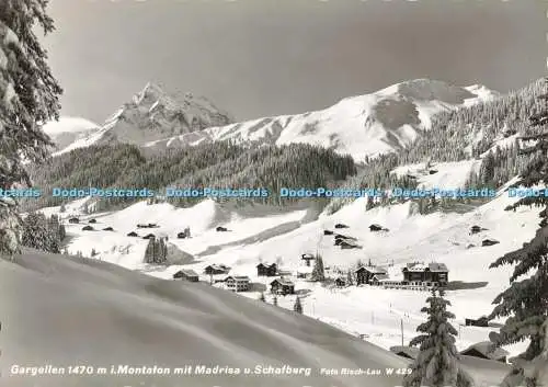 D265923 Gargellen 1470 m i Montafon mit Madrisa u Schafberg Risch Lau