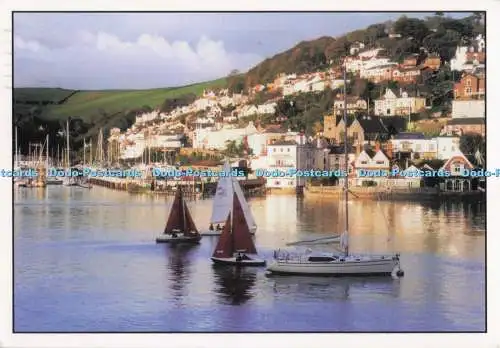 D272553 South Devon Abendlicht auf Kingswear keltischer Szene Claire Sellick