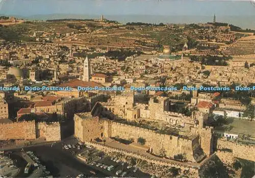 D272558 Jerusalem Vogelperspektive Vordergrund die Zitadelle und das Jaffa-Tor Palfoto
