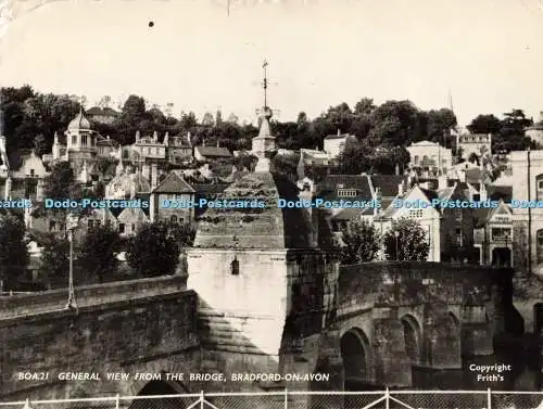 D267513 Bradford on Avon Gesamtansicht von der Brücke Frith Serie 1960