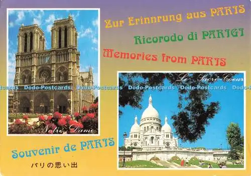 D270761 Memories From Paris Le Sacre Coeur Abeille Cartes Lyna 1992 Multi View