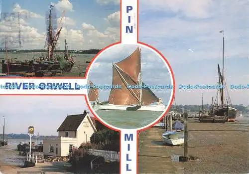D266014 Pin Mill River Orwell Shoreline Karten E T W Dennis and Sons Ltd Denis Ha