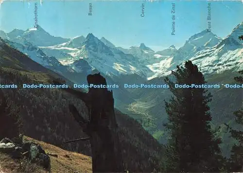 D267567 Valais Suisse Fond du Val d Anniviers Avec Zinal et la Navizence Foto F