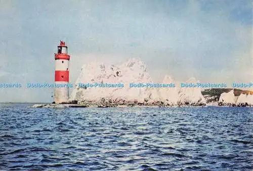 D272693 Die Nadeln extrem westlich der Isle of Wight und der Leuchtturm J Arthu