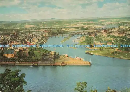 D266109 Koblenz am Rhein Deutsches Eck Mauer