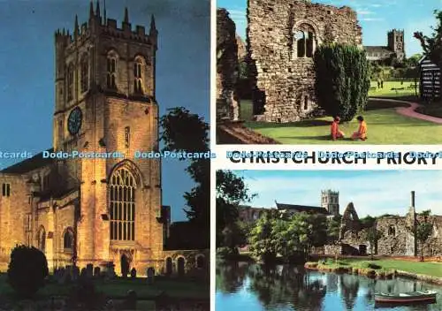 D270877 Christchurch Priory John Hinde Multi View