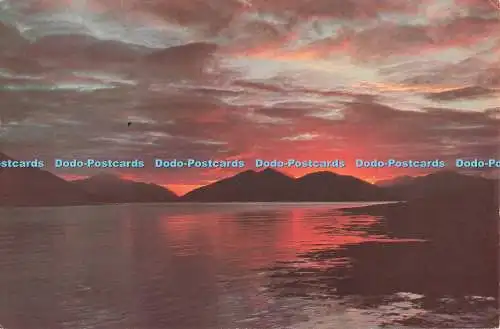 D267632 Argyll Shire Sonnenuntergang über den Ardgour Hills von Ballachulish Ferry W S T