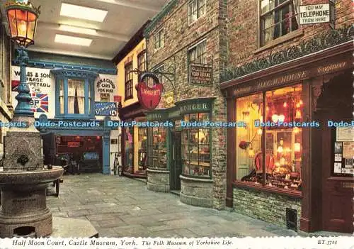 D270883 York The Folk Museum of Yorkshire Life Half Moon Court Castle Museum Val