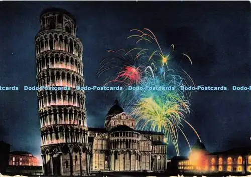 D267635 Pisa Schiefer Turm und Apsis der Kathedrale Stab Grafico Cesare Capello