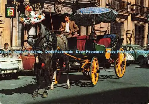 D270888 Malaga Costa del Sol Typische Pferdekutsche Fisa Dominguez