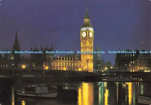 D270891 London Houses of Parliament und Big Ben bei Nacht Kardorama