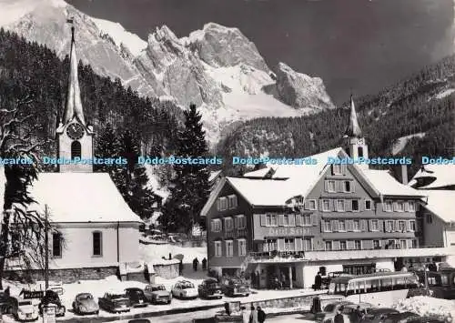 D272762 Wildhaus Obertoggenburg Dorfpartie mit Moor 2346m Foto Gross
