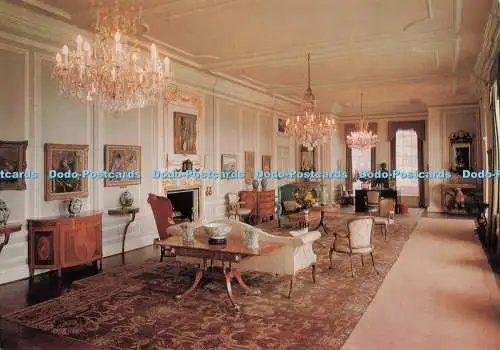 D272840 East Yorkshire Burton Agnes Hall The White Drawing Room Larkfield Printi