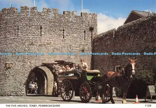 D266232 Pembrokeshire Tenby Die fünf Bögen Pembrokeshire Auge Postkarten