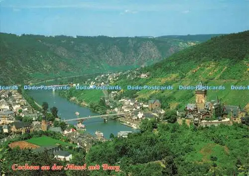 D267746 Cochem an der Mosel Mit Burg Type Art Satz und Grafik