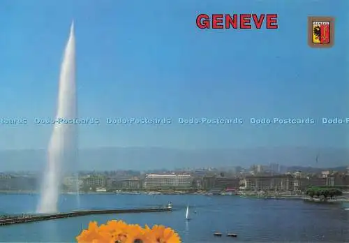 D272859 Geneve Suisse Der Jet und die Rade Fisa I G Escudo de Oro Bort Diffusion