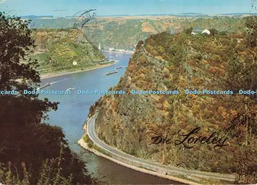 D267748 Loreley Felsen Der berühmte Loreleyfelsen Rahmel