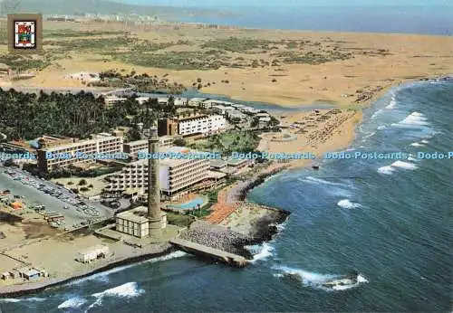 D267779 Maspalomas Gran Canaria Leuchtturm und Dünen Fisa Miguel Diaz