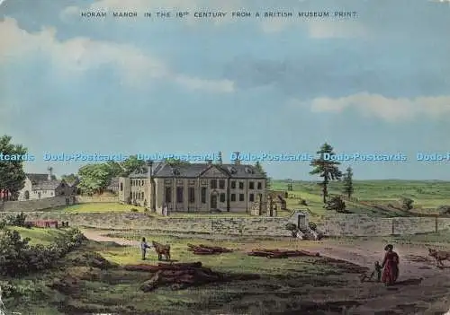 D272901 Horam Manor im 18. Jahrhundert aus einem British Museum Print The Merrydo