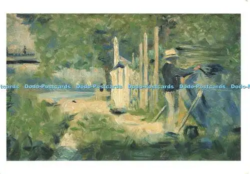 D267802 Courtauld Institute Galerien Mann malt ein Boot Georges Seurat Zwemmer