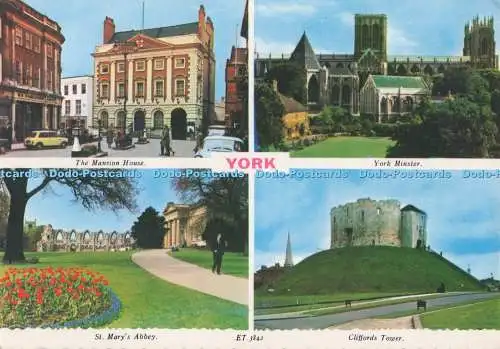 D273067 York St Mary Abbey Cliffords Tower The Mansion House York Minster Bamfor