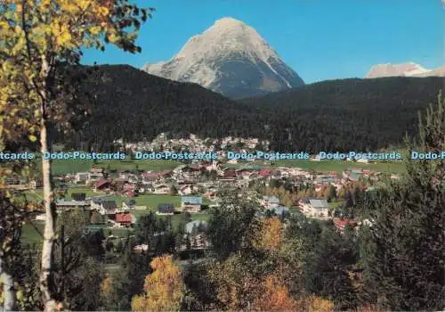 D273097 Kurort Seefeld Tirol Richtung Hohe Munde und Zugspitze Risch Lau 1972
