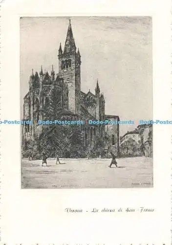 D271283 Verona La Chiesa di San Fermo Cartolerie Onestinghel