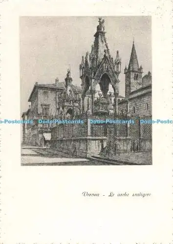 D271285 Verona Le Arche Scaligere Cartolerie Onestinghel