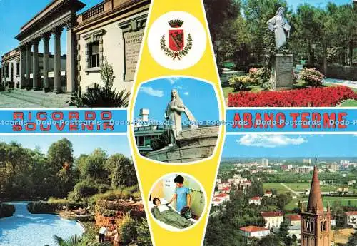 D268087 Ricordo Souvenir Abano Terme T M A Turlon 1987 Multi View
