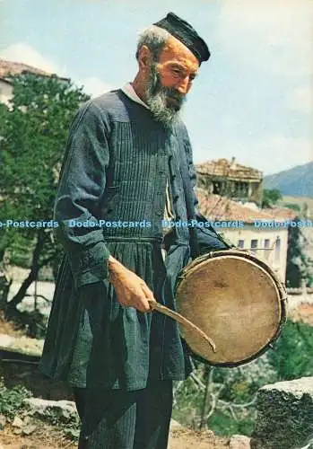 D271367 Arachova Volksmusik Postkarte