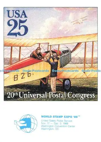 D271411 20th Universal Postal Congress World Stamp Expo 89 U S Postal Service