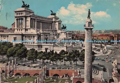 D273313 Roma Traiano Forum und Victor Emmanuel II Denkmal Stab Grafico Cesare C