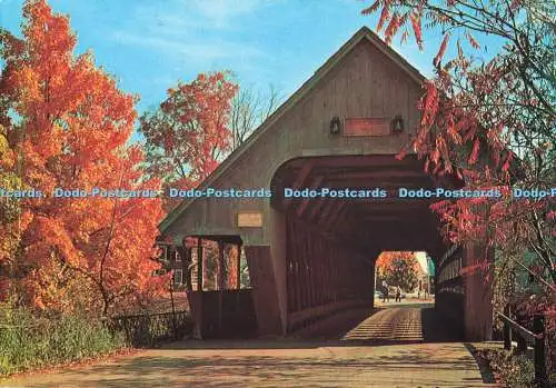 D268222 Vermont Middle Bridge Woodstock A Town Lattice Bridge Mayer Photo Graphi
