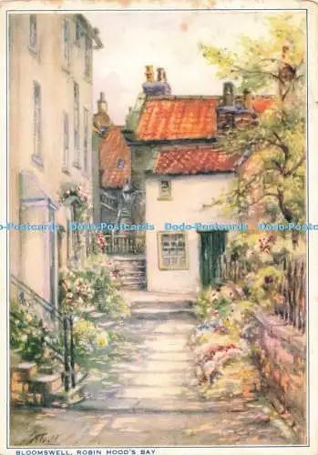 D271517 Robin Hood Bay Bloomswell Harold Todd J H Davenport Foto Litho