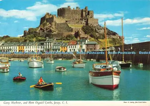 D268286 C I Trikot Gorey Hafen und Mont Orgueil Schloss John Hinde E Ludwig