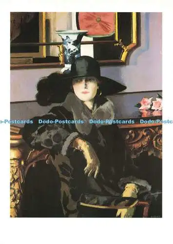 D271546 Eine Dame in Schwarz F C B Cadell Glasgow Museen und Kunstgalerien
