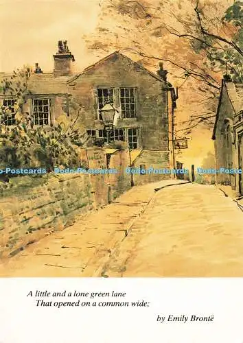 D271570 Yorkshire Church Street Haworth Bronte Society Larkfield Postkarten J Schwein