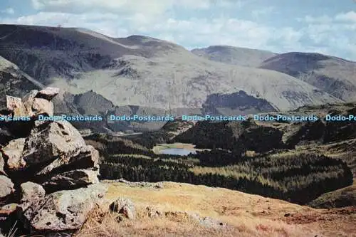 D273470 Cumberland Die Helvellyn-Reihe von oben Thirlmere J Arthur Dixon Ltd J