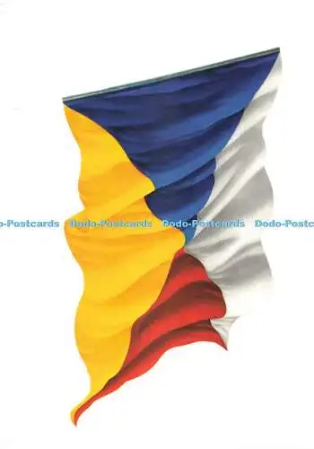 D271626 The Quartered Flag Drumahoe Grafik Postkarte Beric Tempest